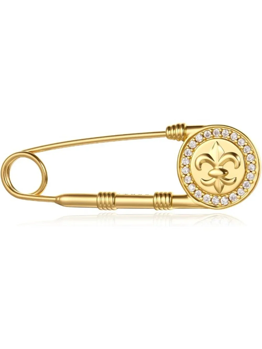 Elegant 18K Gold Plated Women's Brooch Pin - Stylish Accessory for Any Outfit